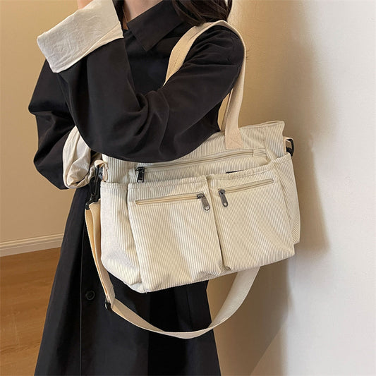 Multi-Pocket Shoulder Bag