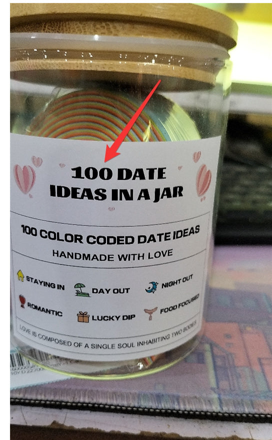 100 Dates Jar