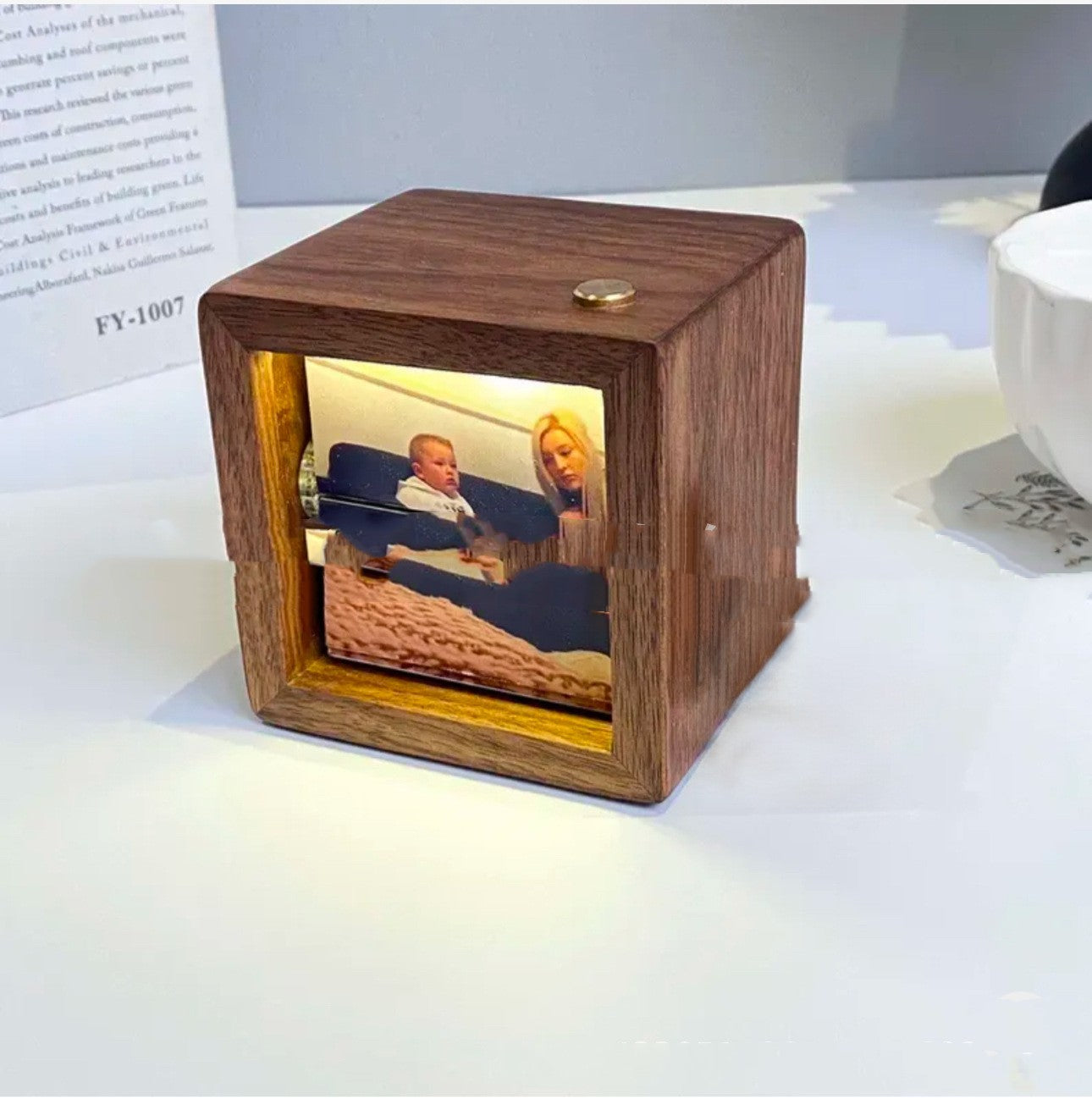 Customized Flip Book Photo Machine Square Ornament