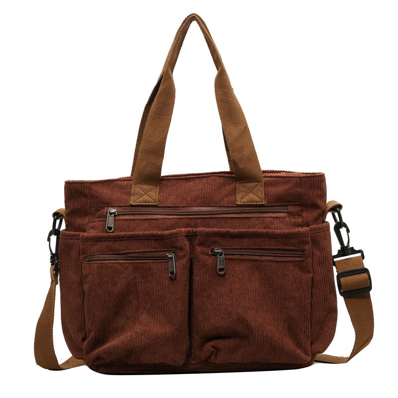 Multi-Pocket Shoulder Bag