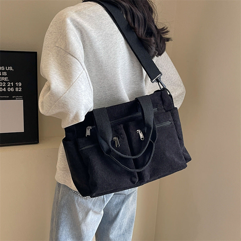 Multi-Pocket Shoulder Bag