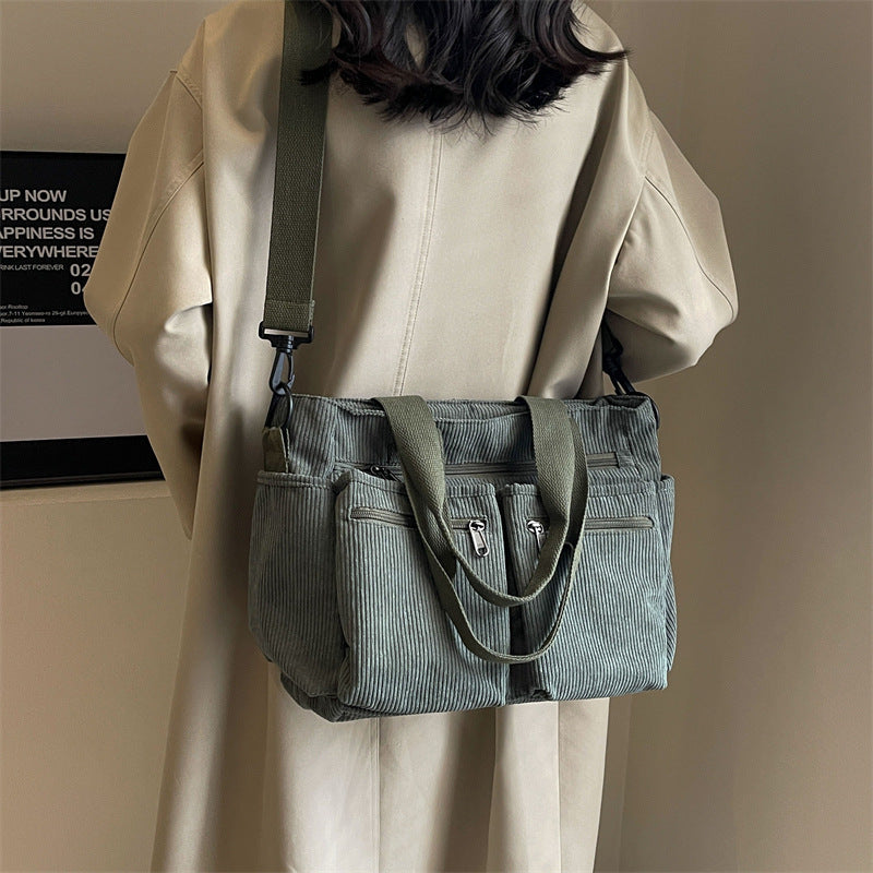 Multi-Pocket Shoulder Bag