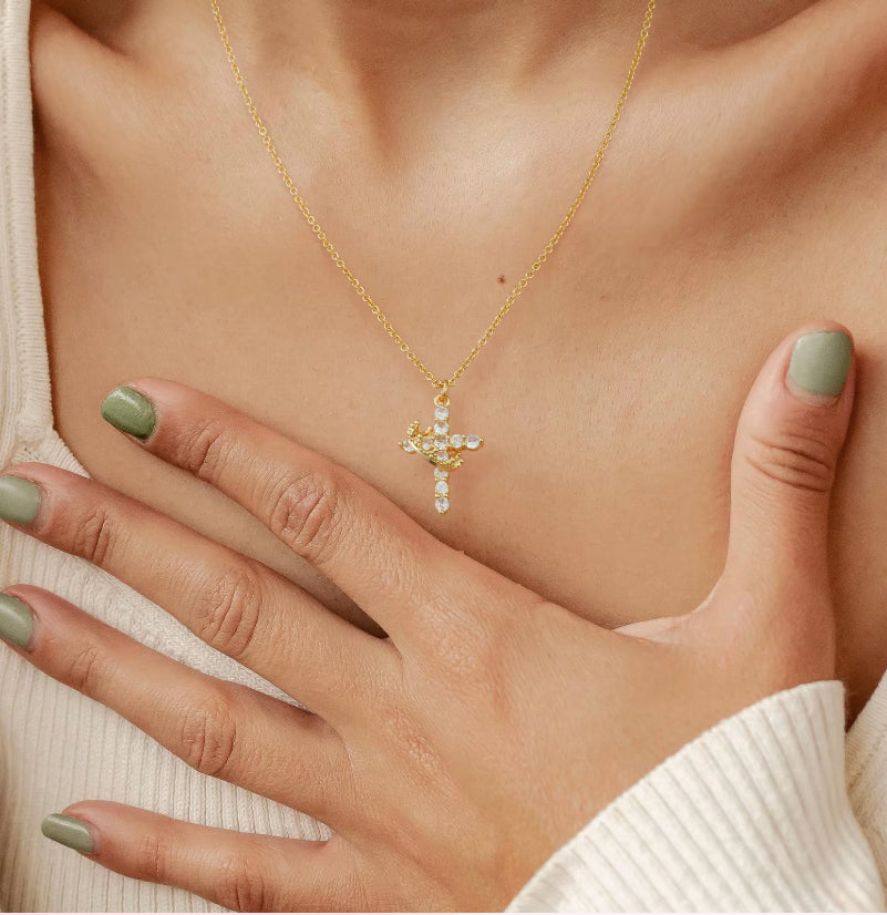 Cross Crown Necklace