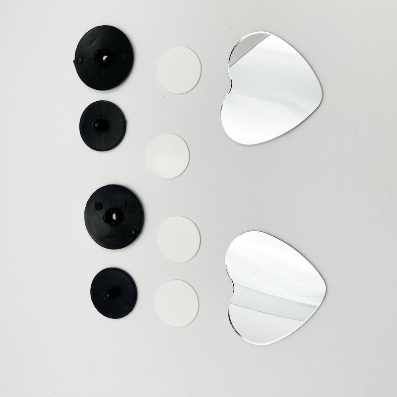 Heart-shaped Small Round Mirror